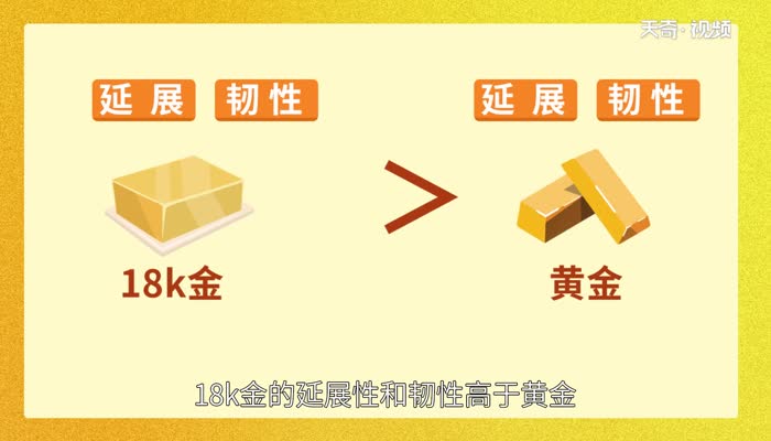 18k金和黄金的区别 18k金和黄金哪个好