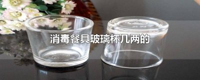 ​消毒碗筷的杯子是几两 消毒餐具的杯子几两