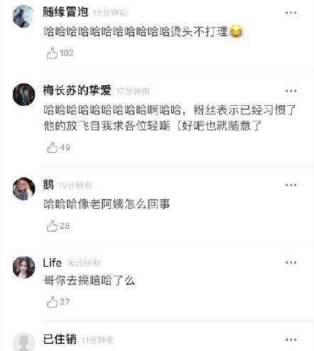 胡歌爆炸头惊到一众小伙伴，网友纷纷表示有颜值就是任性啊！