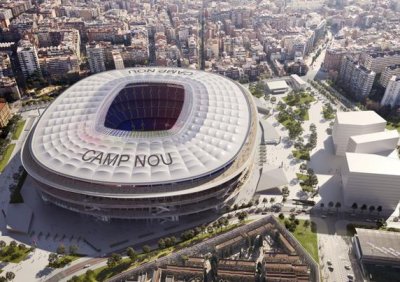 ​欧洲最大的体育场—巴塞罗那球队的主场（诺坎普“Camp Nou”）