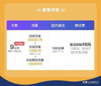 ​中国移动超级王卡，每月送31G流量，月租仅9元，你真的看懂了吗？