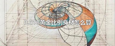 ​黄金比例身材怎么算1:68 身材比例0.618是从哪算